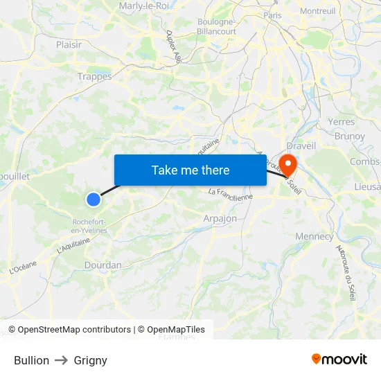 Bullion to Grigny map