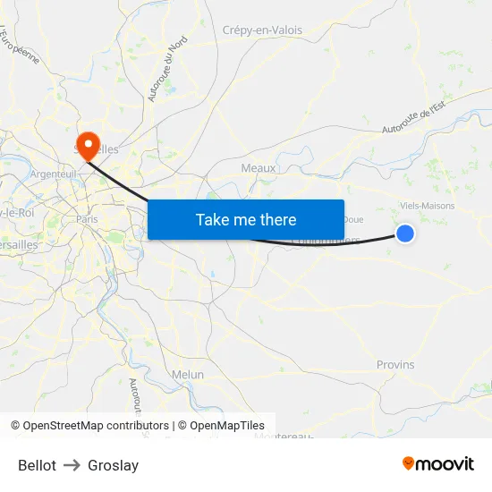 Bellot to Groslay map