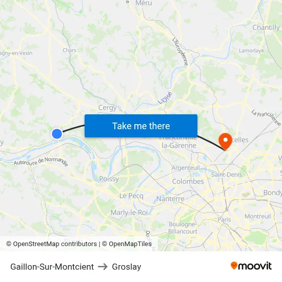 Gaillon-Sur-Montcient to Groslay map