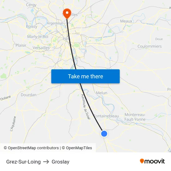 Grez-Sur-Loing to Groslay map