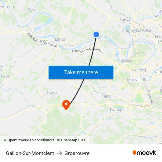 Gaillon-Sur-Montcient to Grosrouvre map