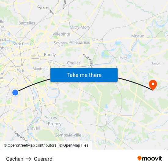 Cachan to Guerard map
