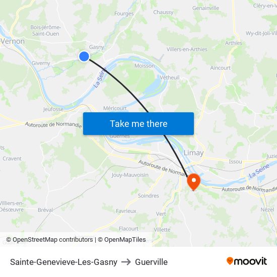 Sainte-Genevieve-Les-Gasny to Guerville map