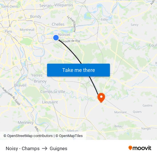 Noisy - Champs to Guignes map