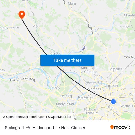 Stalingrad to Hadancourt-Le-Haut-Clocher map