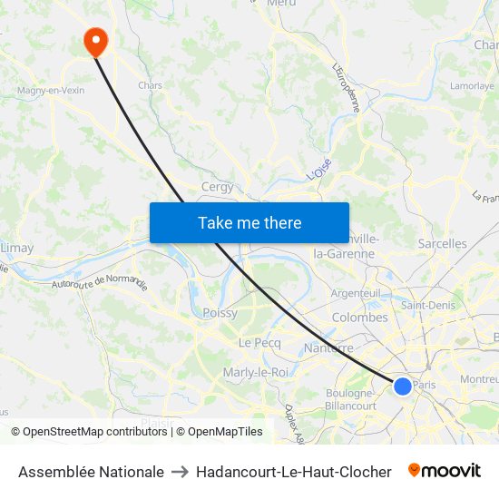 Assemblée Nationale to Hadancourt-Le-Haut-Clocher map