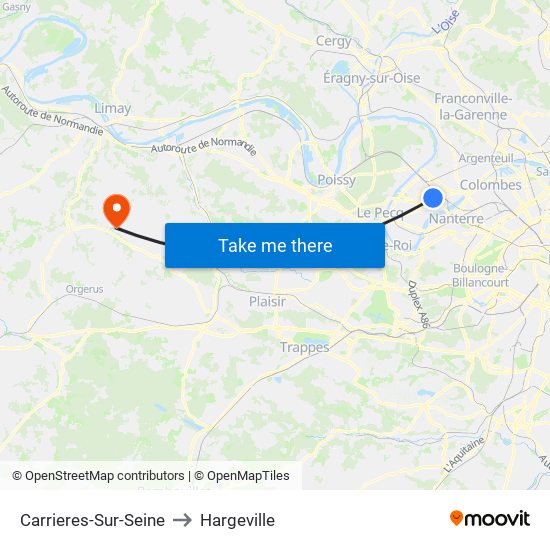 Carrieres-Sur-Seine to Hargeville map