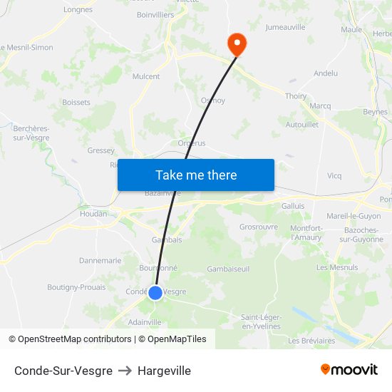Conde-Sur-Vesgre to Hargeville map