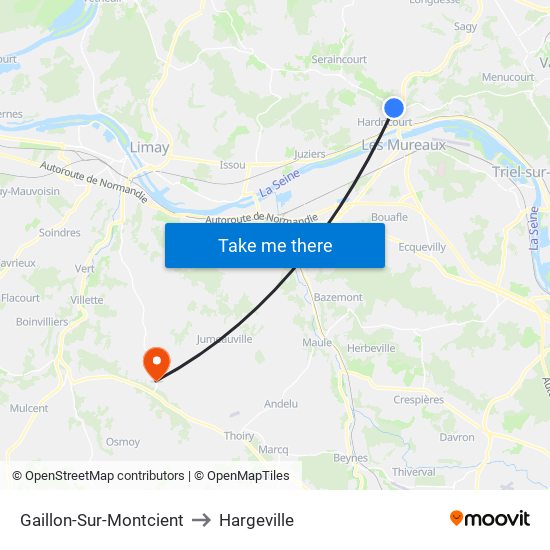 Gaillon-Sur-Montcient to Hargeville map