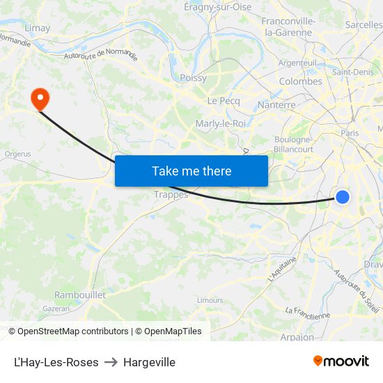 L'Hay-Les-Roses to Hargeville map