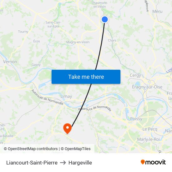 Liancourt-Saint-Pierre to Hargeville map