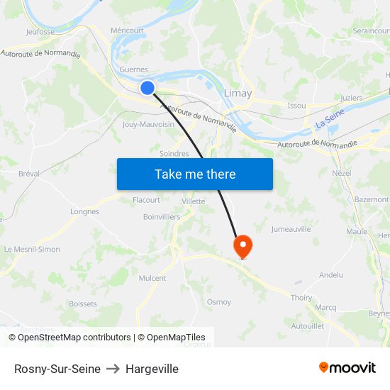 Rosny-Sur-Seine to Hargeville map