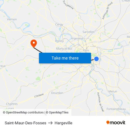 Saint-Maur-Des-Fosses to Hargeville map