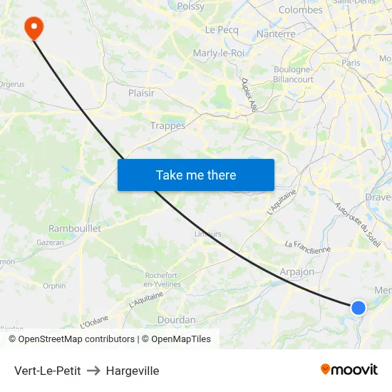 Vert-Le-Petit to Hargeville map