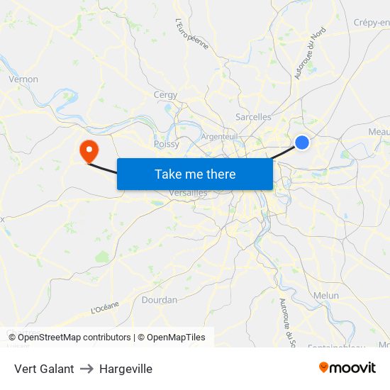 Vert Galant to Hargeville map