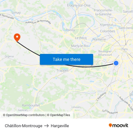 Châtillon-Montrouge to Hargeville map