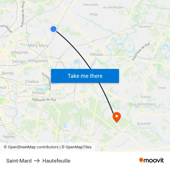 Saint-Mard to Hautefeuille map