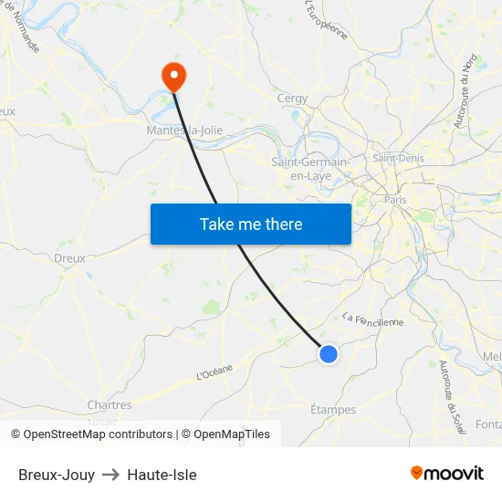 Breux-Jouy to Haute-Isle map