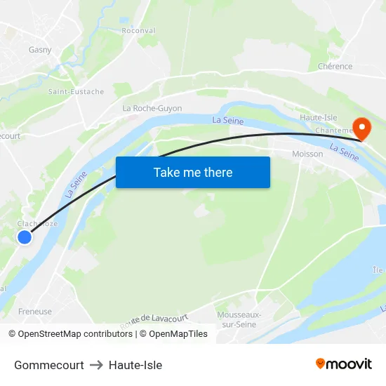 Gommecourt to Haute-Isle map