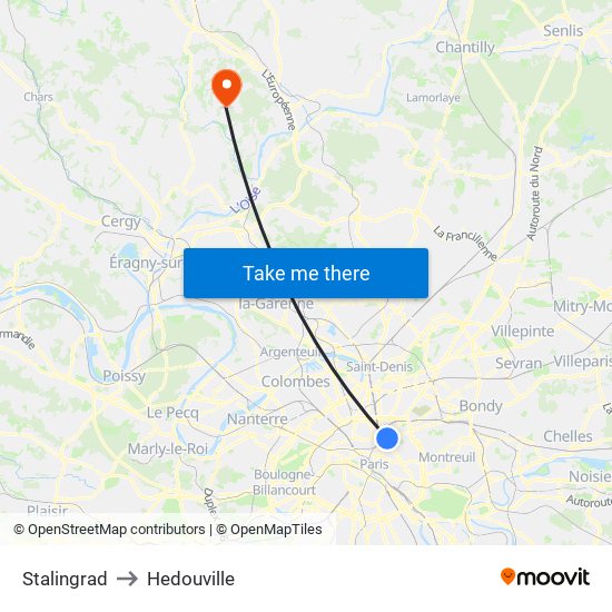 Stalingrad to Hedouville map