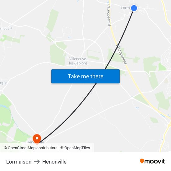 Lormaison to Lormaison map