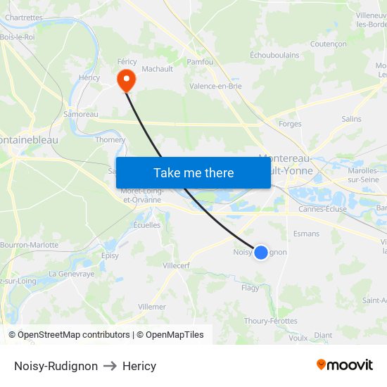 Noisy-Rudignon to Hericy map