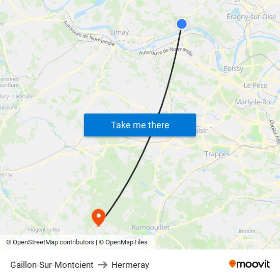 Gaillon-Sur-Montcient to Hermeray map