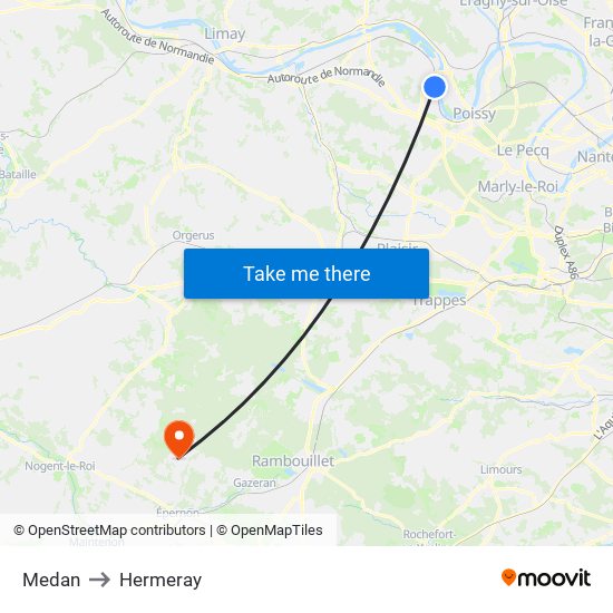 Medan to Hermeray map