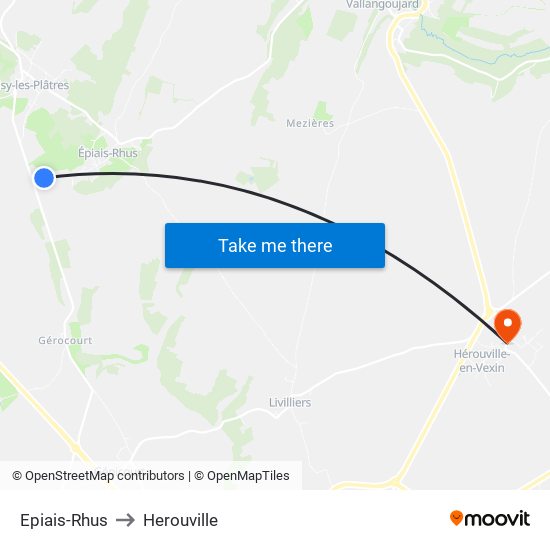 Epiais-Rhus to Herouville map