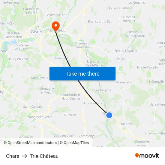 Chars to Trie-Château map