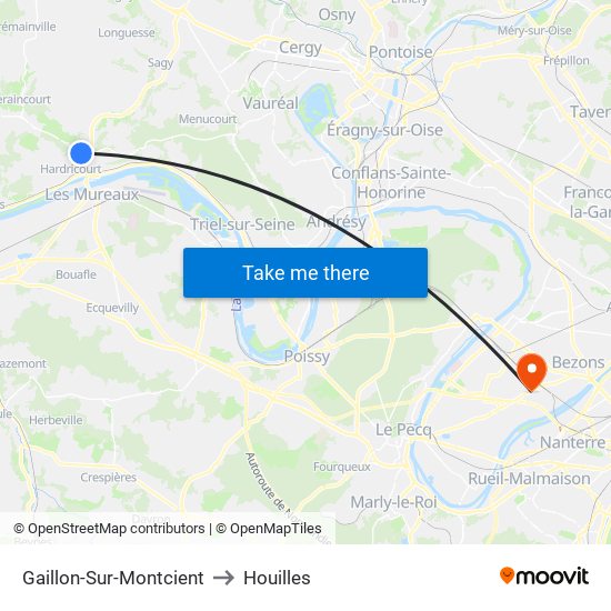 Gaillon-Sur-Montcient to Houilles map