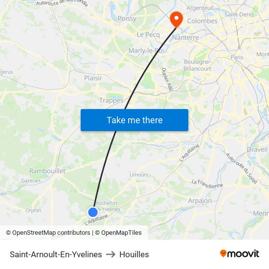 Saint-Arnoult-En-Yvelines to Houilles map