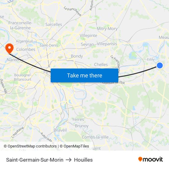 Saint-Germain-Sur-Morin to Houilles map