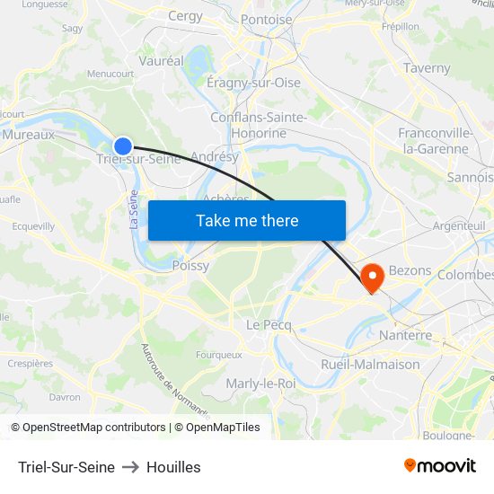 Triel-Sur-Seine to Houilles map