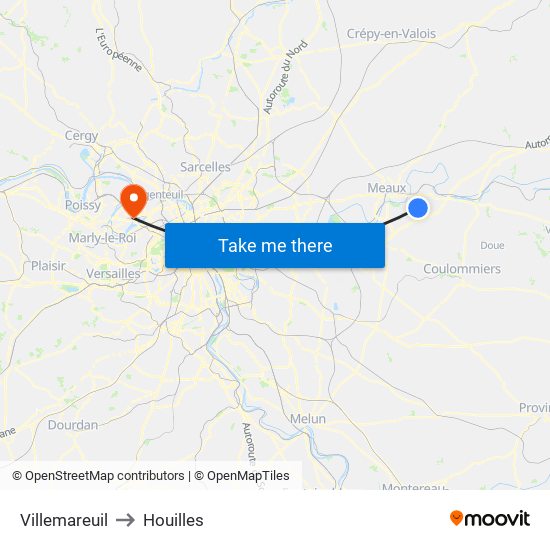 Villemareuil to Houilles map