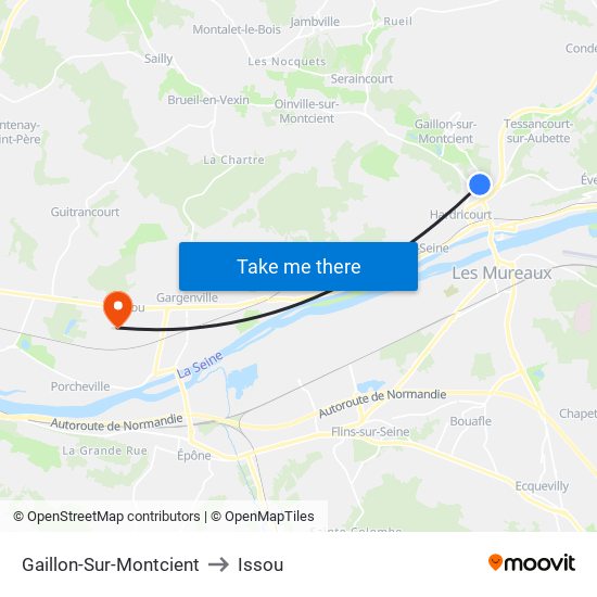 Gaillon-Sur-Montcient to Issou map