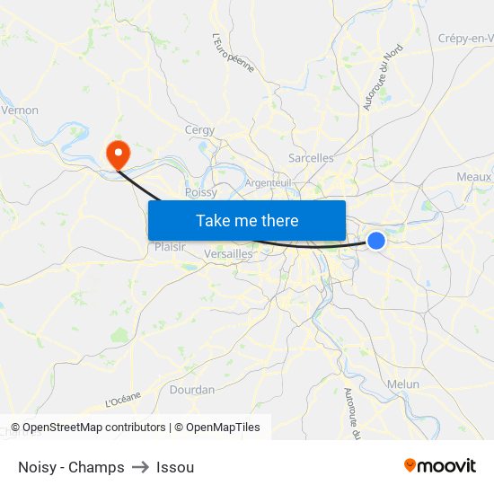 Noisy - Champs to Issou map