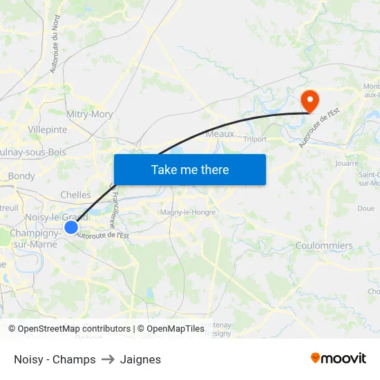 Noisy - Champs to Jaignes map
