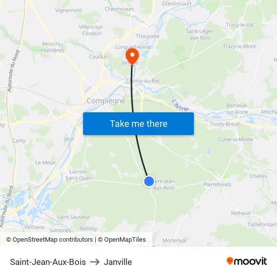 Saint-Jean-Aux-Bois to Janville map