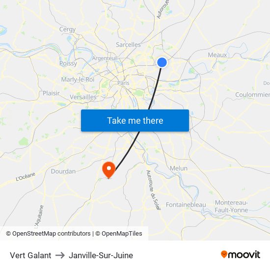 Vert Galant to Janville-Sur-Juine map
