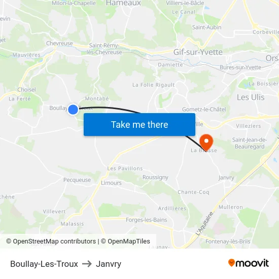 Boullay-Les-Troux to Janvry map