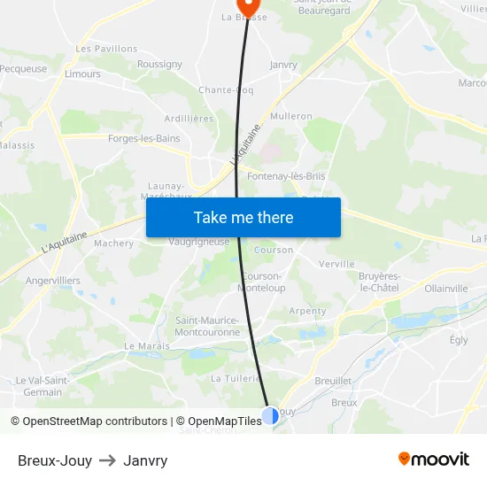 Breux-Jouy to Janvry map