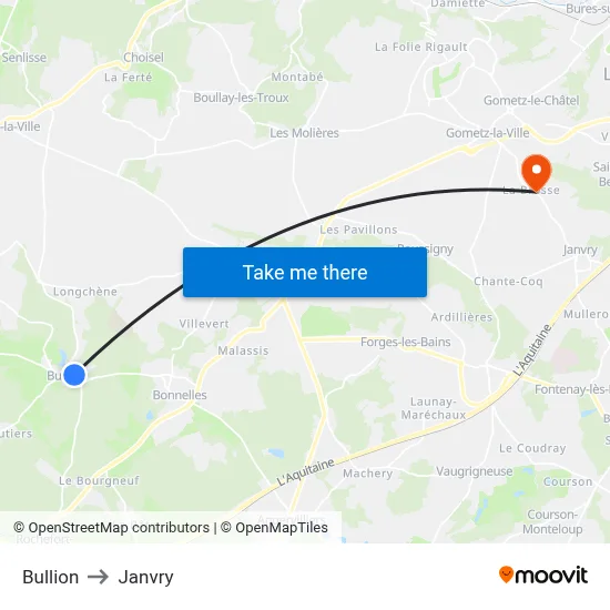 Bullion to Janvry map