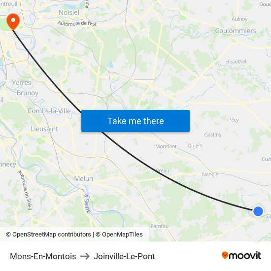 Mons-En-Montois to Joinville-Le-Pont map