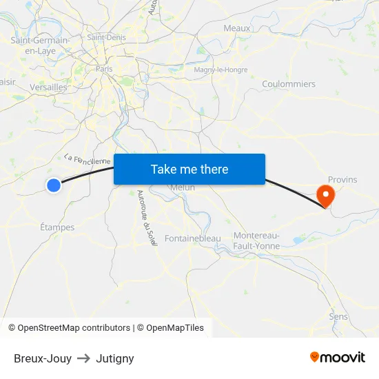 Breux-Jouy to Jutigny map