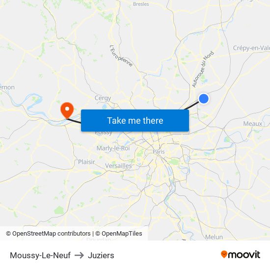 Moussy-Le-Neuf to Juziers map