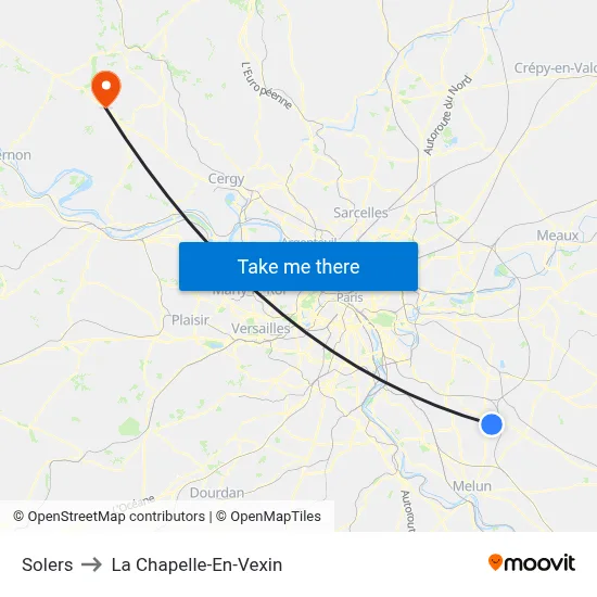 Solers to La Chapelle-En-Vexin map