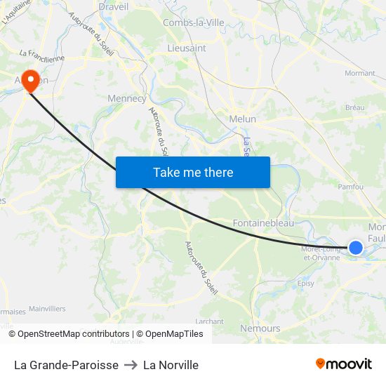 La Grande-Paroisse to La Norville map