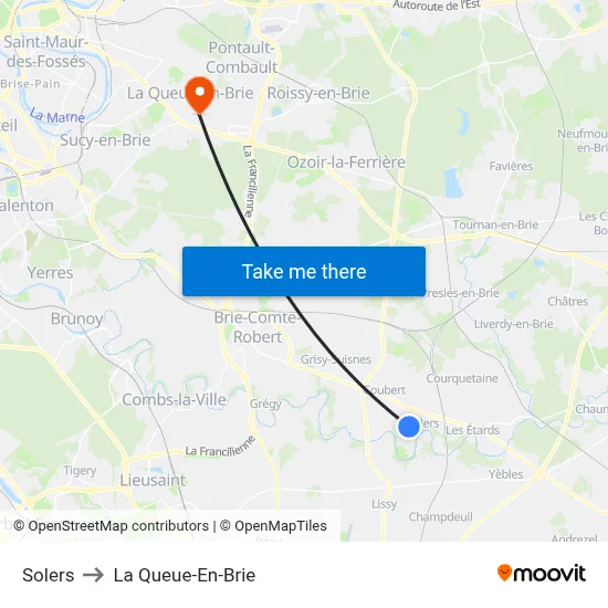 Solers to La Queue-En-Brie map