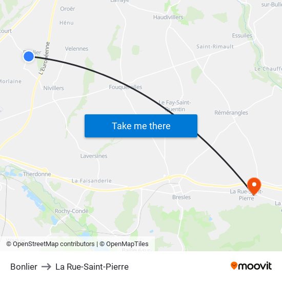 Bonlier to La Rue-Saint-Pierre map